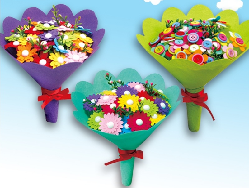 母亲节手捧花制作活动